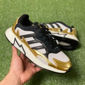 Adidas Tresc Run Boost Mens Running Shoes Gold Black White (EG5661) NEW Multi